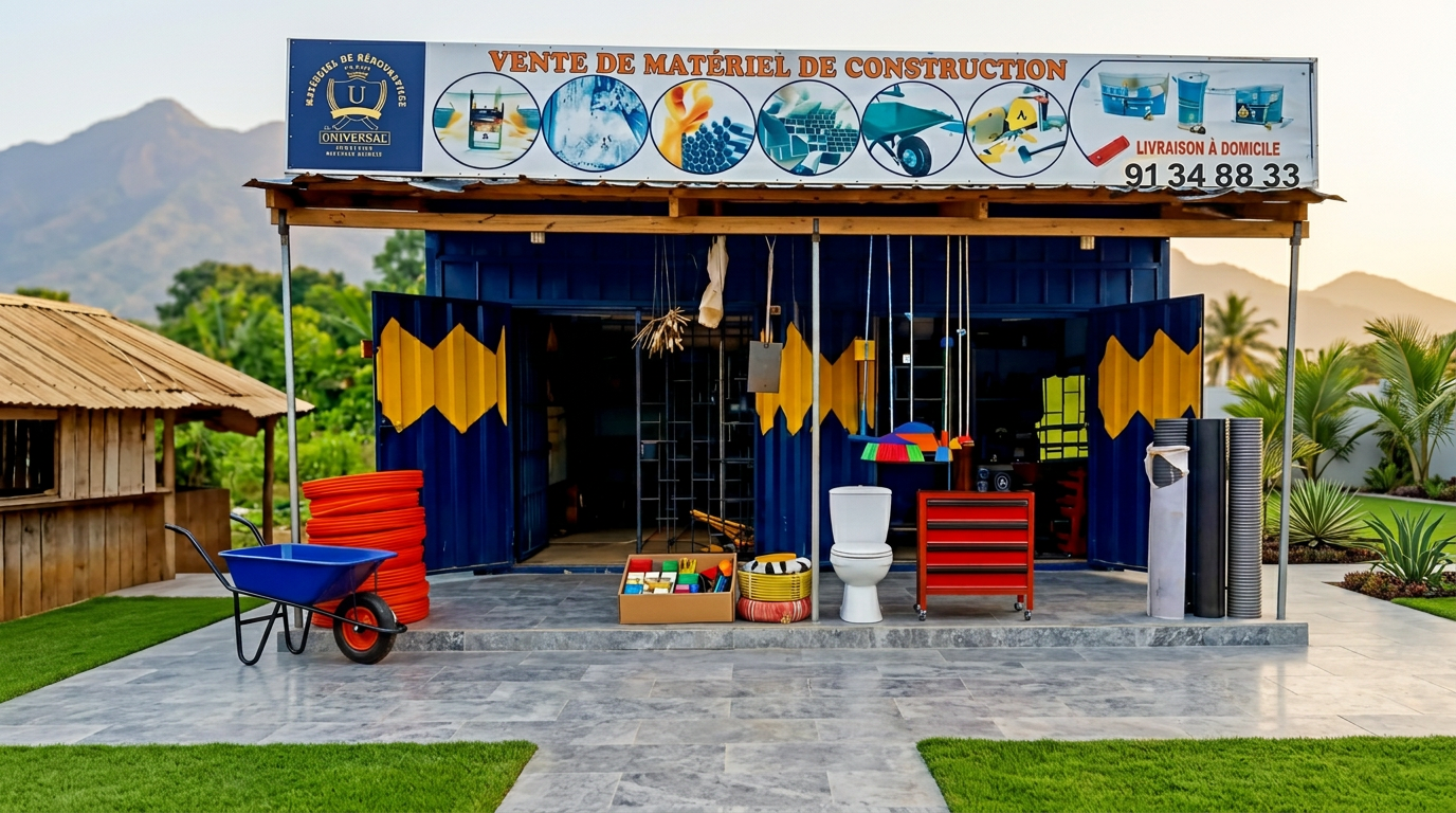Magasin UNIROYAL — Quincaillerie et matériaux de construction à Kpalimé